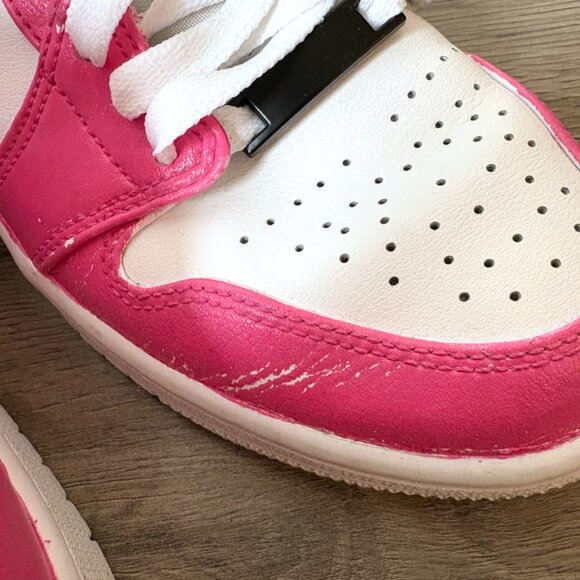 Nike Dunk Low GS Laser Fuchsia Pink Barbie - Sz 6.5Y - Picture 8 of 10